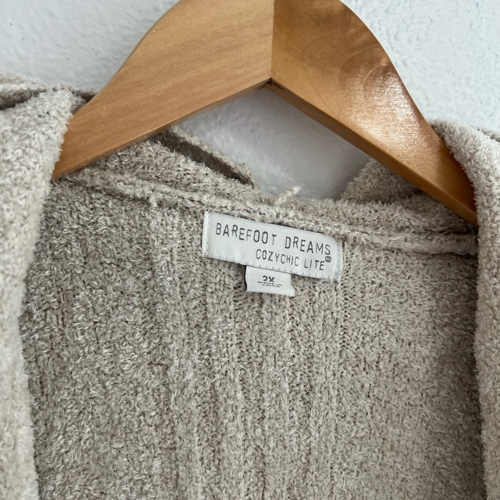 Barefoot Dreams CozyChic Ultra Lite Women's Wide Collar Long Cardi 2X - Picture 7 of 11